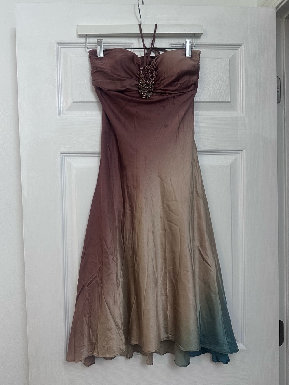 Vintage 100% Silk Max & Cleo Ombré Dress Size 2